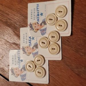 1950s Bonnie Heather Galalith Button Cards